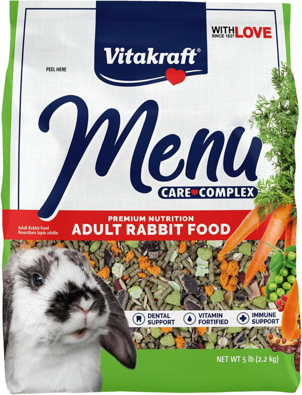 vitakraft menu premium rabbit food pellets