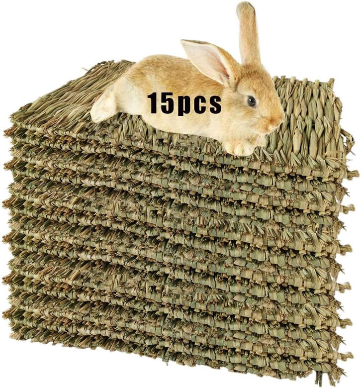 hamiledyi natural grass mat bedding for rabbits