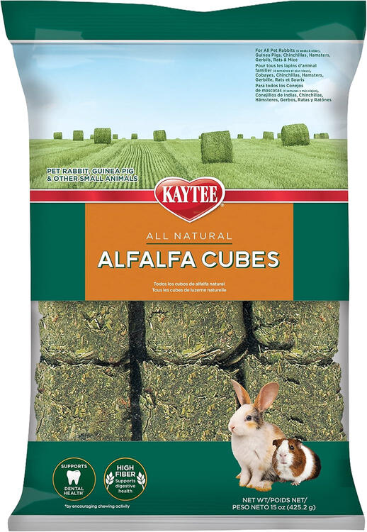 kaytee natural alfalfa cubes rabbit treat